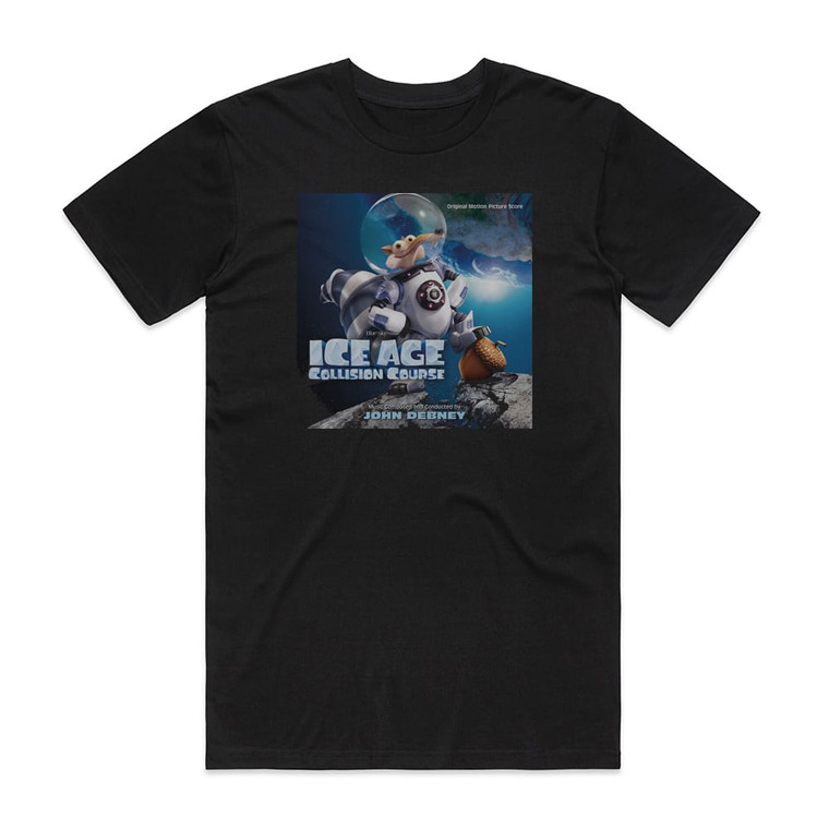 John Debney Ice Age Collision Course Album Cover T-Shirt Black