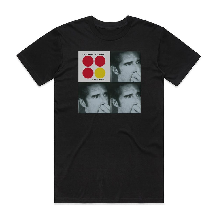 Julien Clerc Utiles Album Cover T-Shirt Black