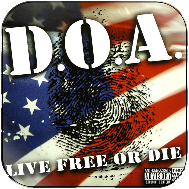 DOA Live Free Or Die Album Cover Sticker