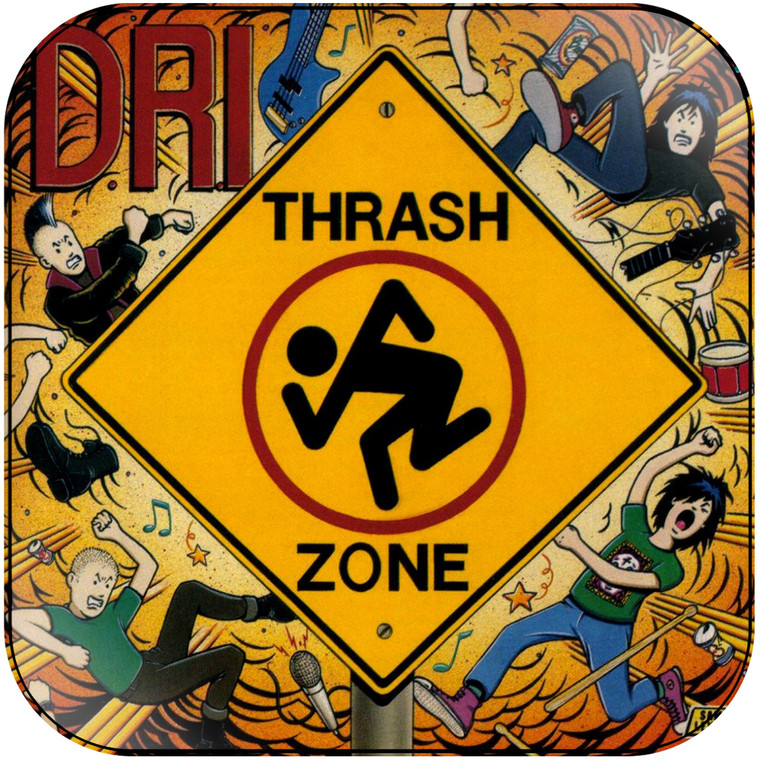 DRI Thrash Zone Album Cover Sticker