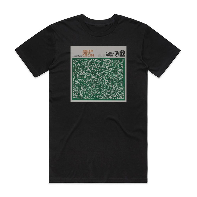 Jonas Munk Jensen Absorb Fabric Cascade Album Cover T-Shirt Black