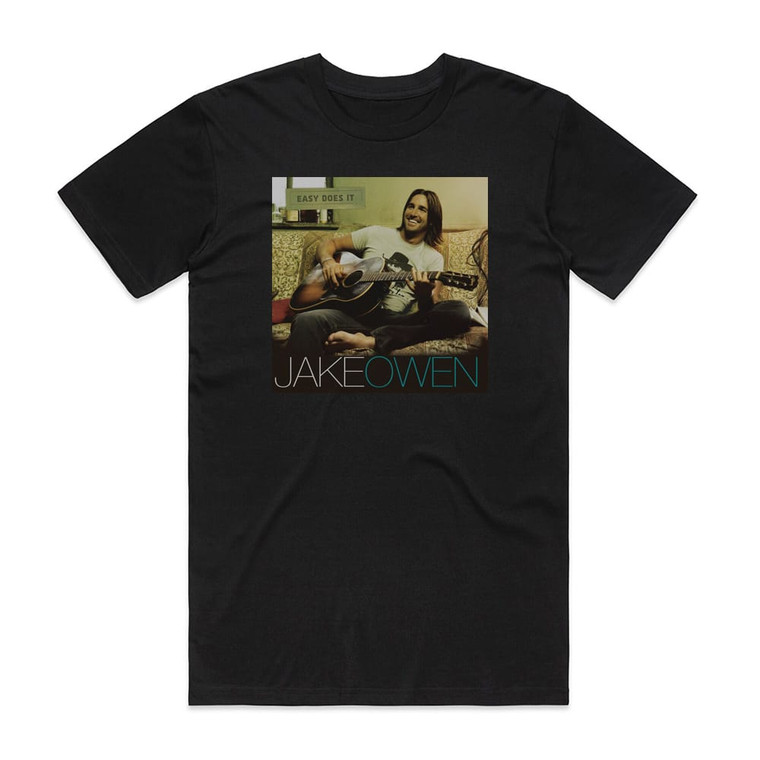 Jake Owen Easy Does It Album Cover T-Shirt Black