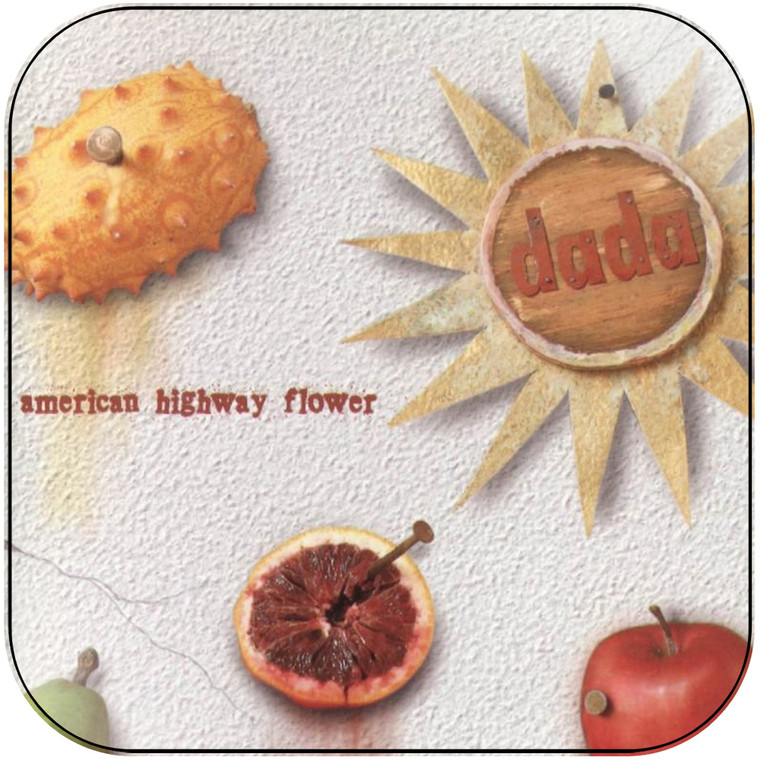 dada American Highway Flower Album Cover Sticker