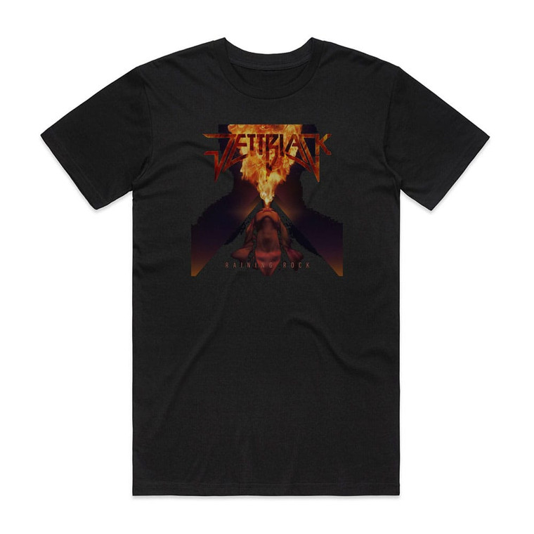 Jettblack Raining Rock 1 Album Cover T-Shirt Black
