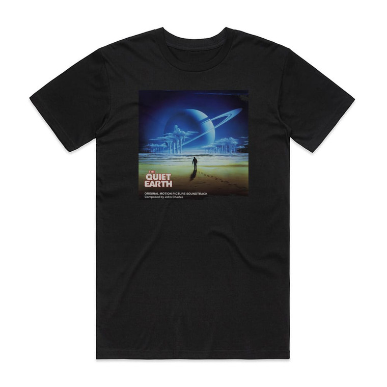 John Charles The Quiet Earth Album Cover T-Shirt Black