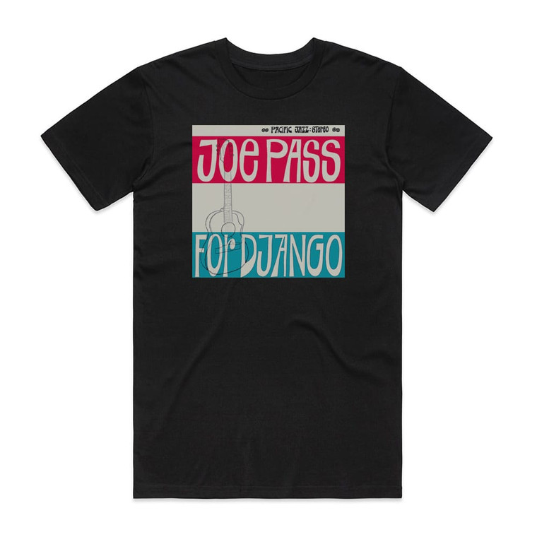 Joe Pass For Django Album Cover T-Shirt Black
