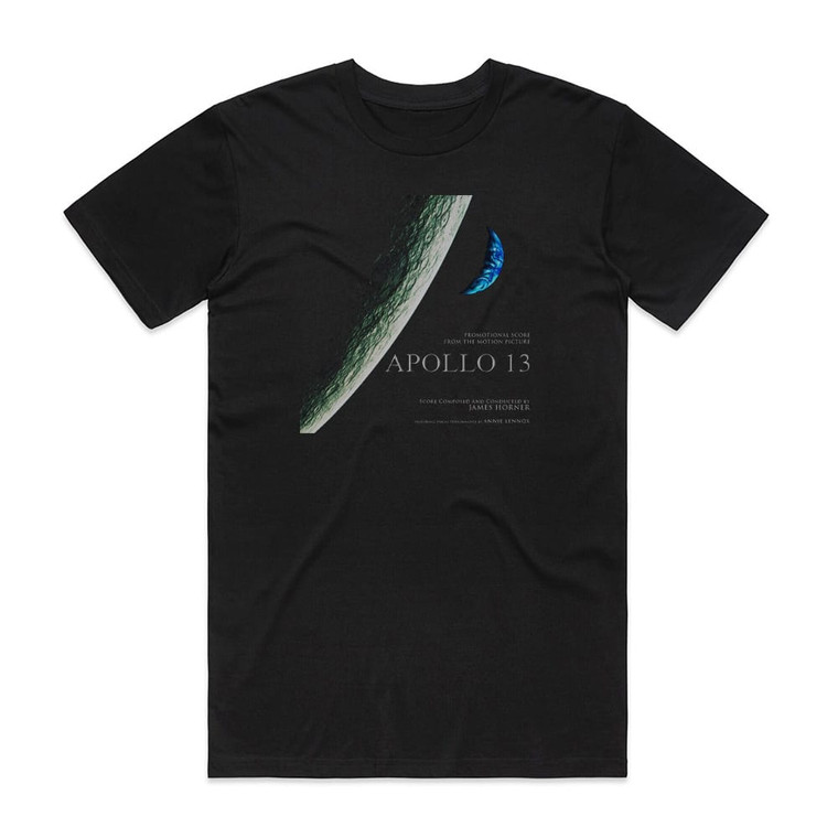 James Horner Apollo 13 Album Cover T-Shirt Black
