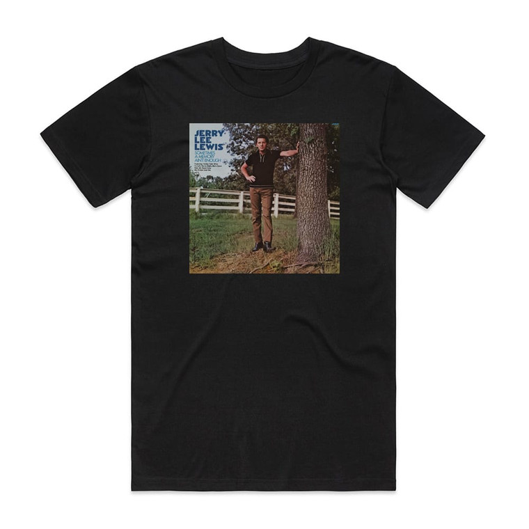 Jerry Lee Lewis Sometimes A Memory Aint Enough Album Cover T-Shirt Black