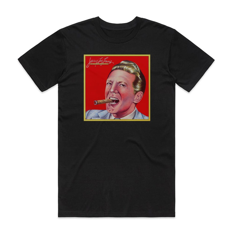Jerry Lee Lewis When Two Worlds Collide Album Cover T-Shirt Black