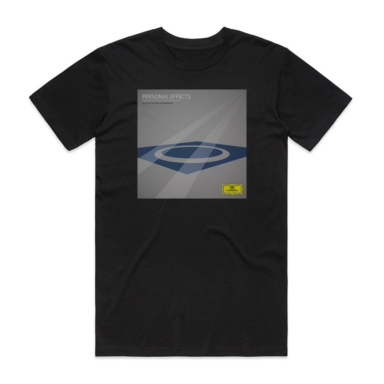 Johann Johannsson Personal Effects Original Motion Picture Soundtrack Album Cover T-Shirt Black