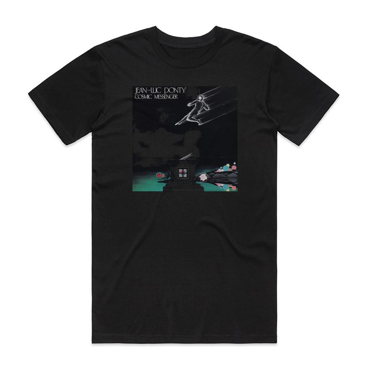 Jean-Luc Ponty Cosmic Messenger Album Cover T-Shirt Black
