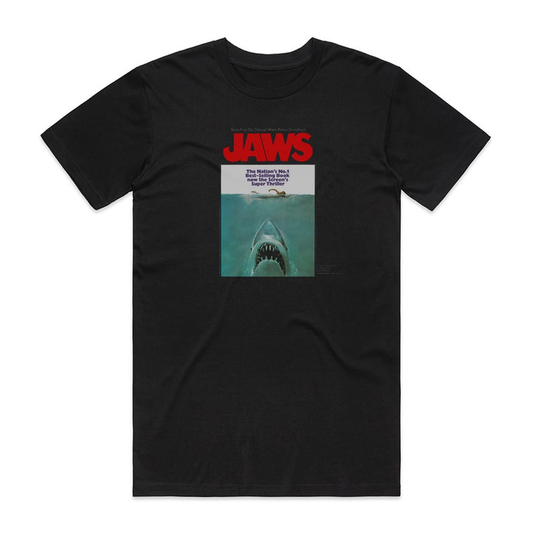 John Williams Jaws 2 Album Cover T-Shirt Black