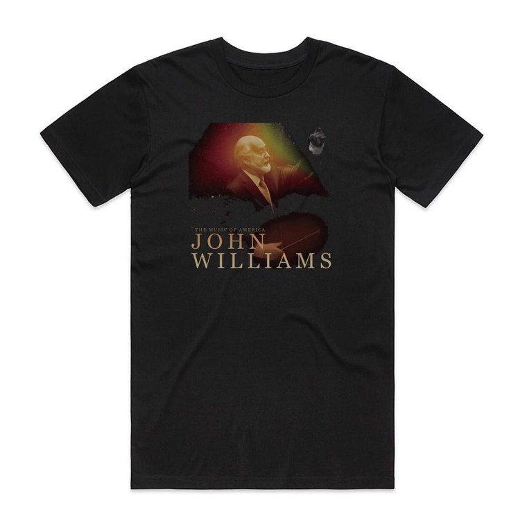 John Williams The Music Of America John Williams Album Cover T-Shirt Black