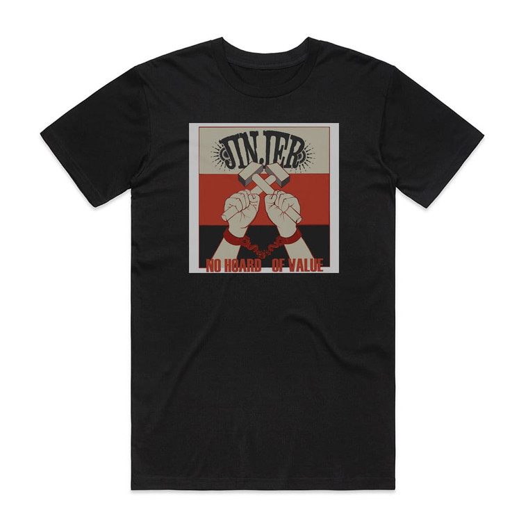 Jinjer No Hoard Of Value Album Cover T-Shirt Black