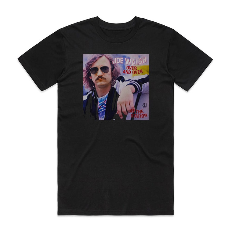 Joe Walsh Over And Over Album Cover T-Shirt Black