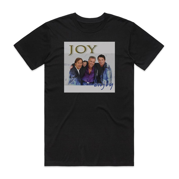 Joy Enjoy Album Cover T-Shirt Black Joy Enjoy Album Cover T-Shirt Black
