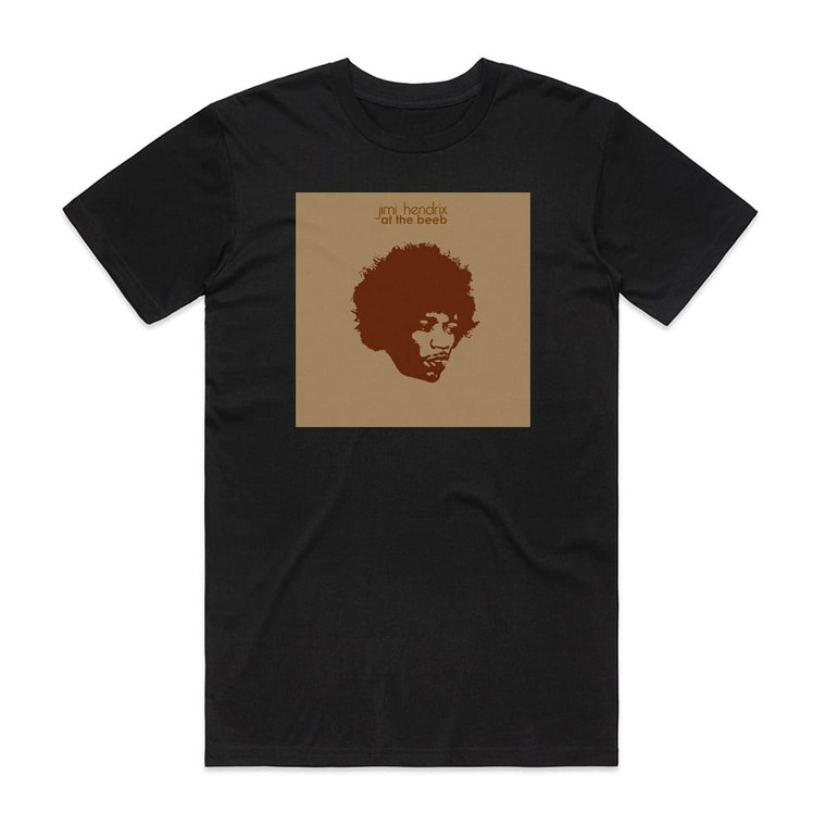 Jimi Hendrix Jimi At The Beeb Album Cover T-Shirt Black