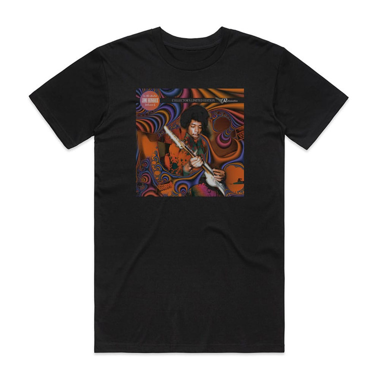 Jimi Hendrix In The Studio Volume 6 Album Cover T-Shirt Black