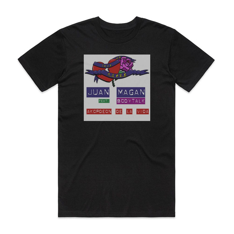Juan Magan Akordeon De La Vida Album Cover T-Shirt Black