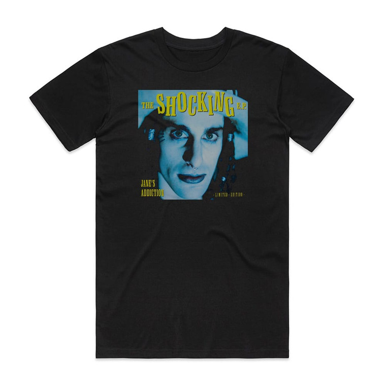 Janes Addiction The Shocking Ep Album Cover T-Shirt Black