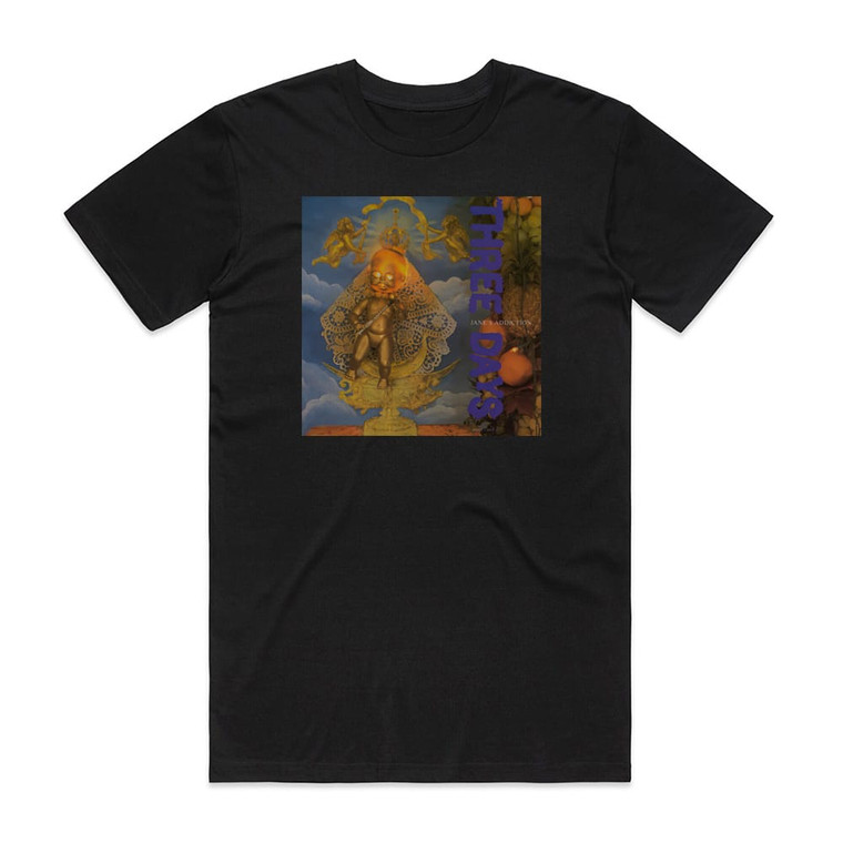 Janes Addiction Three Days Album Cover T-Shirt Black