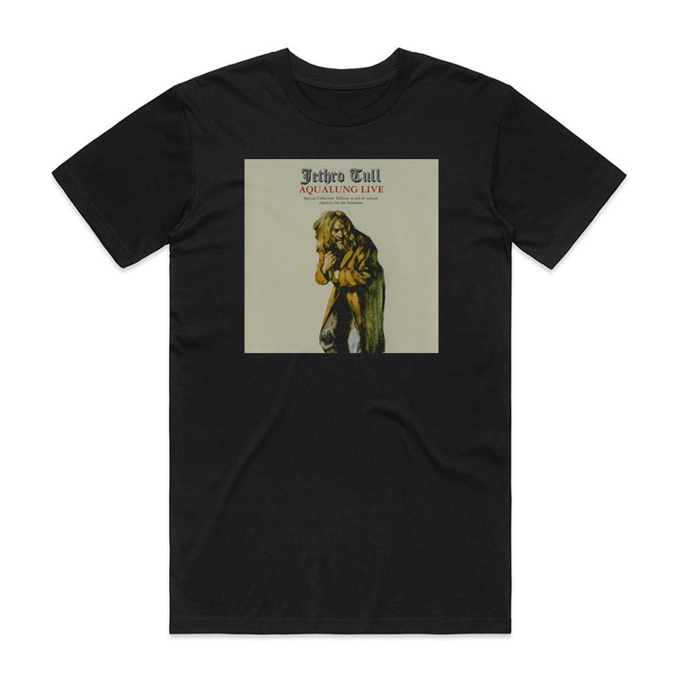 Jethro Tull Aqualung Live Album Cover T-Shirt Black