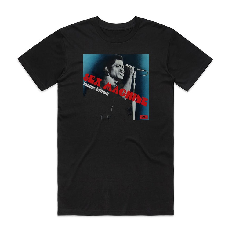 James Brown Sex Machine The Very Best Of James Brown Album Cover T-Shirt Black