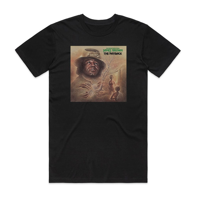 James Brown The Payback Album Cover T-Shirt Black