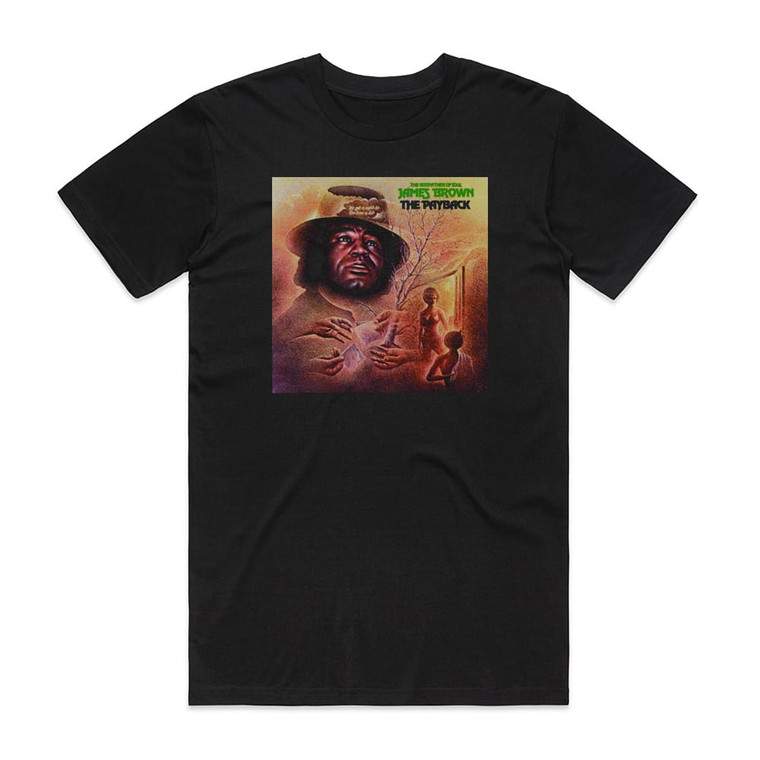 James Brown The Payback 1 Album Cover T-Shirt Black