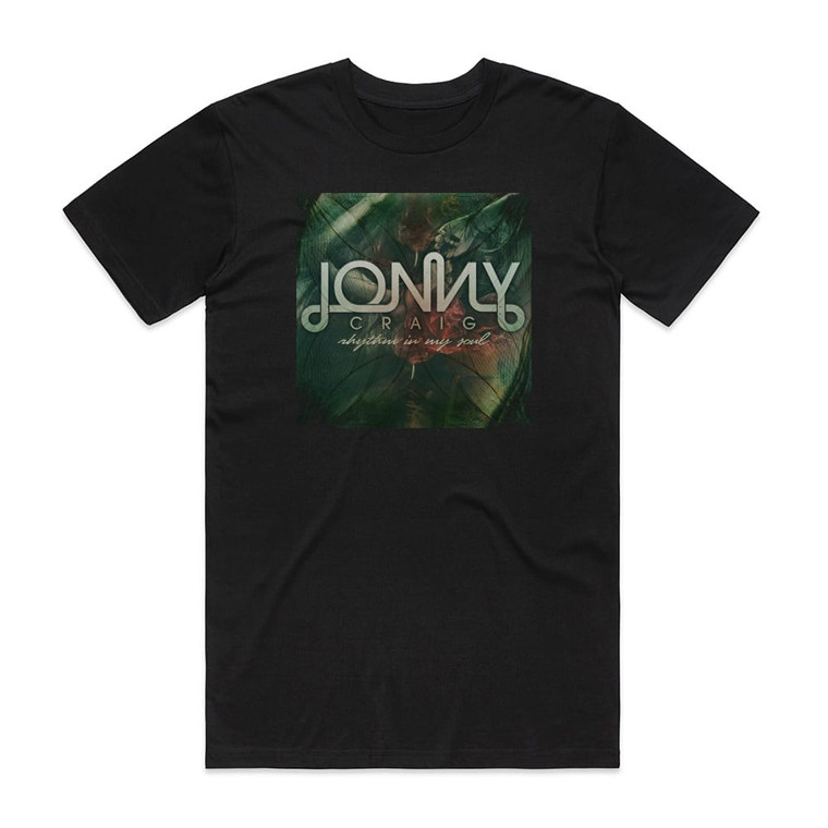 Jonny Craig Rhythm In My Soul Album Cover T-Shirt Black