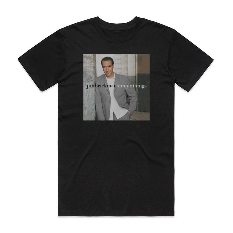 Jim Brickman Simple Things Album Cover T-Shirt Black