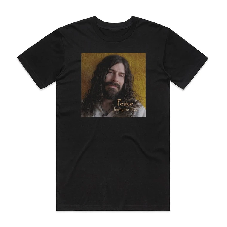Jimmy Be Free Peace Album Cover T-Shirt Black