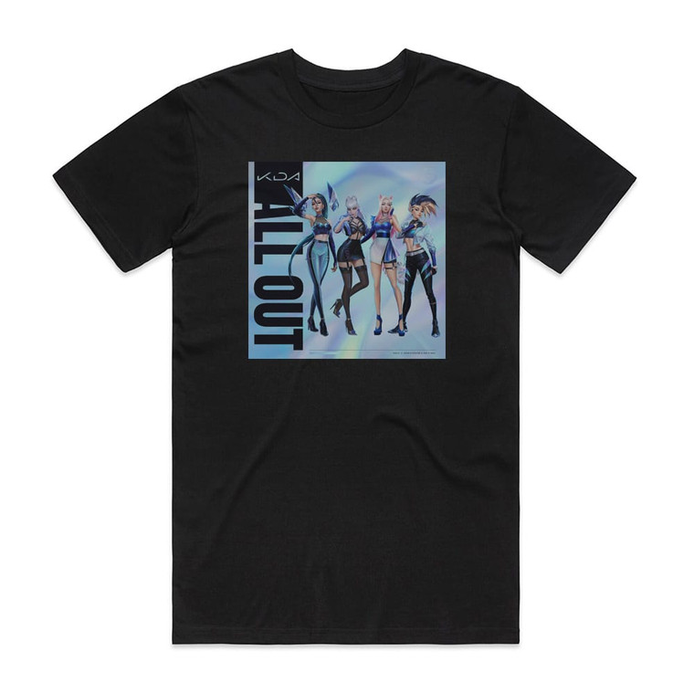 KDA All Out Album Cover T-Shirt Black