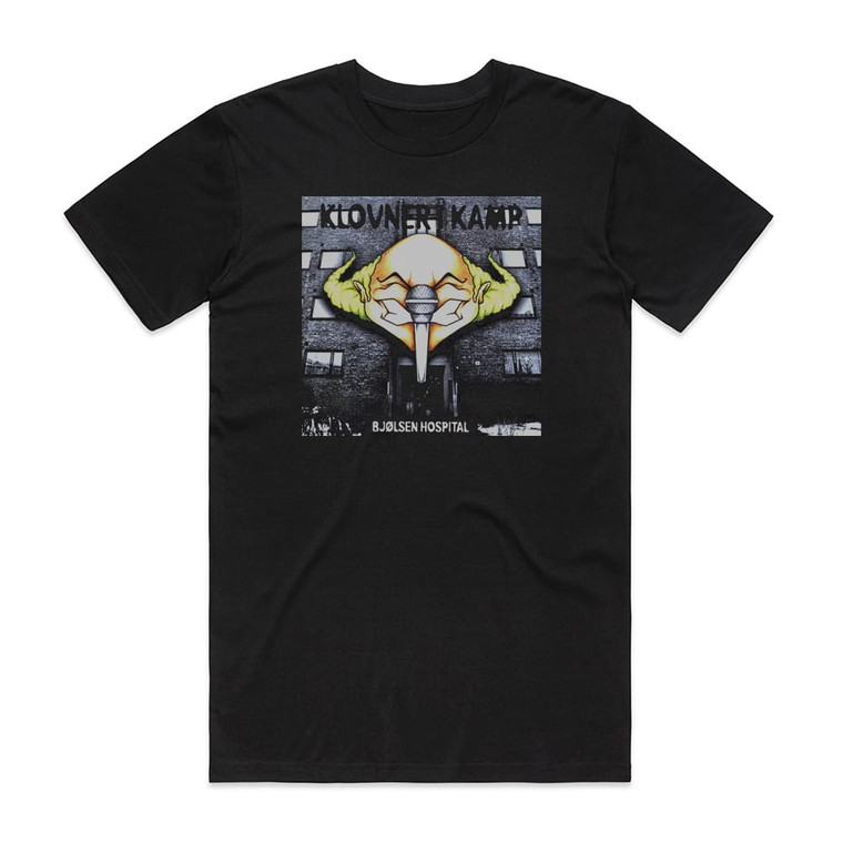 Klovner i Kamp Bjlsen Hospital Album Cover T-Shirt Black