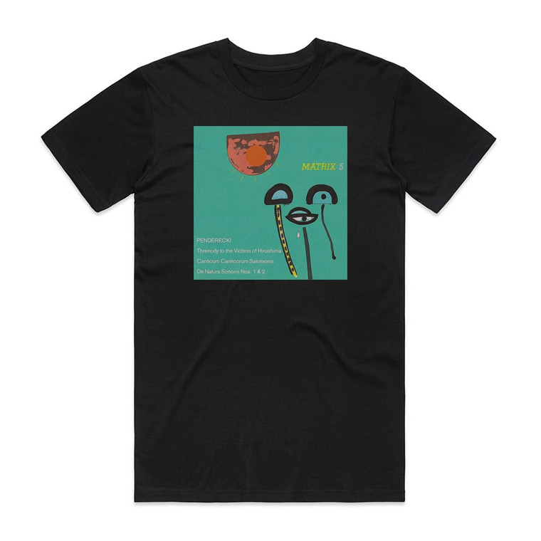 Krzysztof Penderecki Matrix 5 Album Cover T-Shirt Black