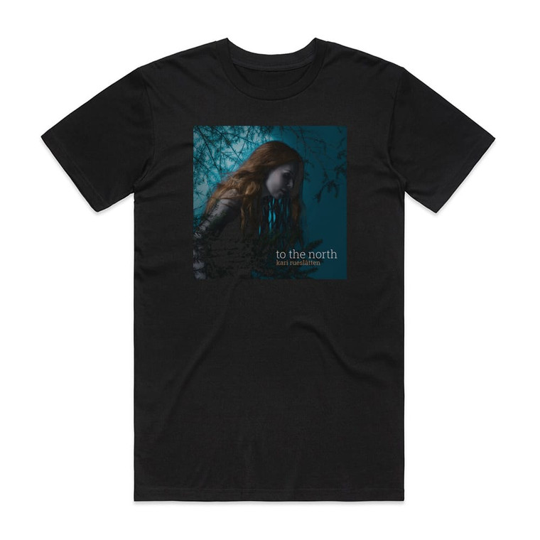Kari Rueslatten To The North Album Cover T-Shirt Black Kari Rueslatten To The North Album Cover T-Shirt Black