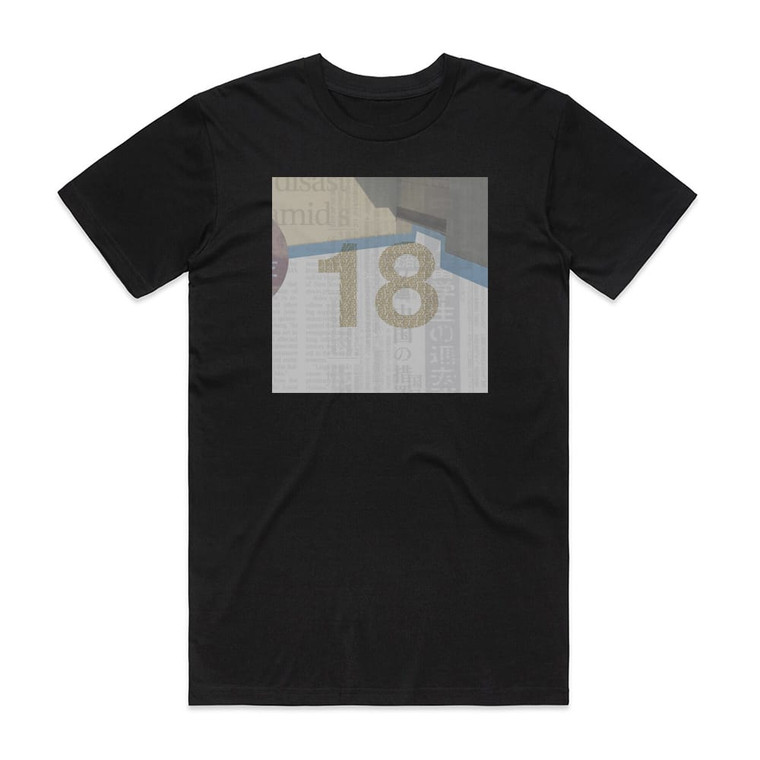 Kazuya Yoshii 18 Album Cover T-Shirt Black