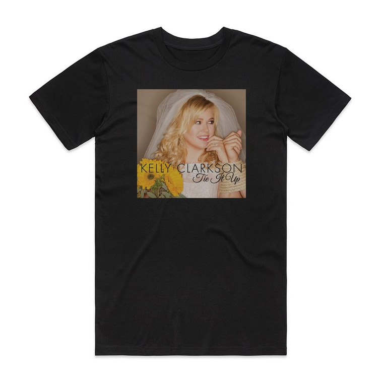 Kelly Clarkson Tie It Up Album Cover T-Shirt Black