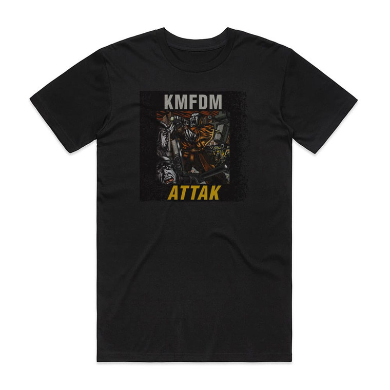 KMFDM Attak Album Cover T-Shirt Black