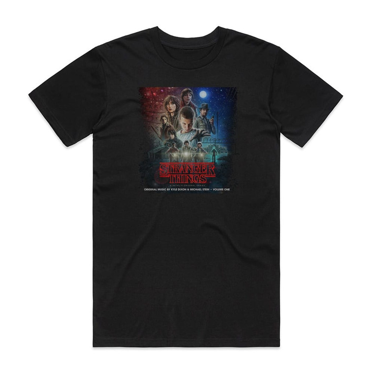 Kyle Dixon Stranger Things Vol 1 A Netflix Original Series Soundtrack Album Cover T-Shirt Black