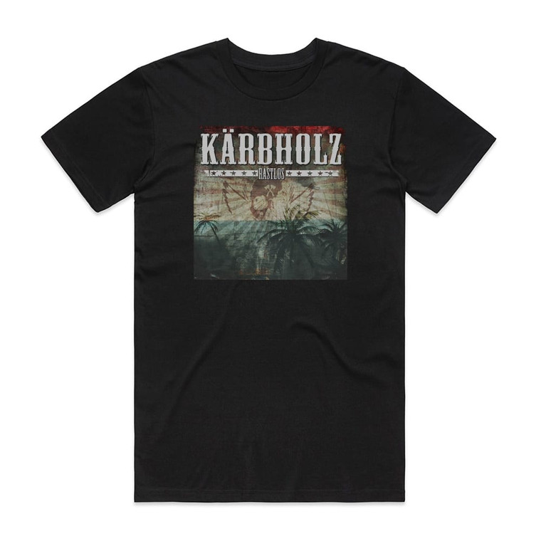 Karbholz Rastlos Album Cover T-Shirt Black