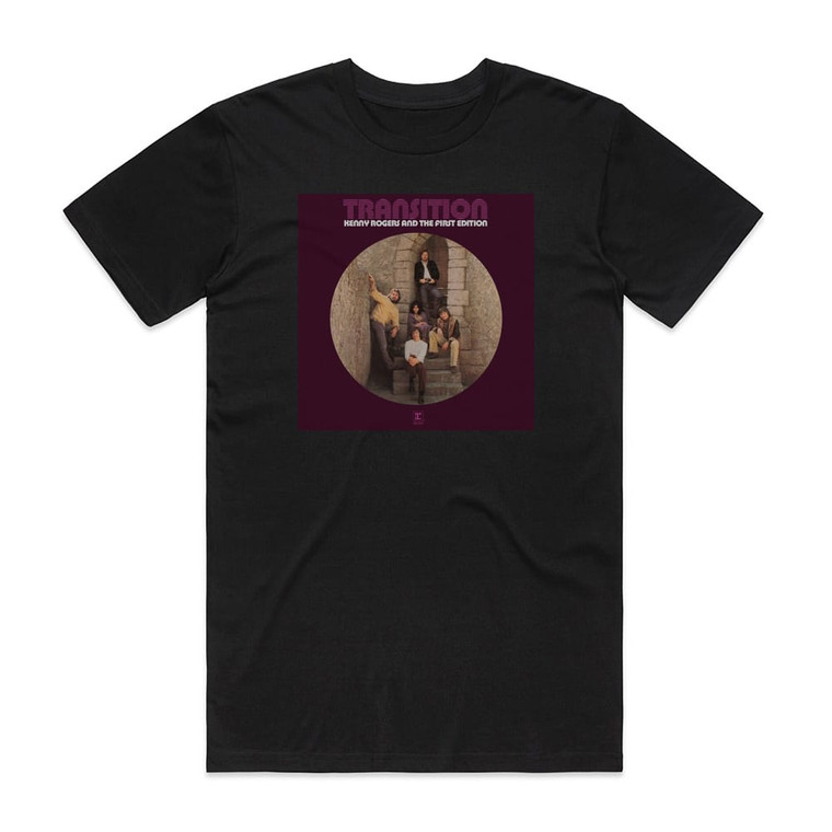 Kenny Rogers and The First Edition Transition Album Cover T-Shirt Black