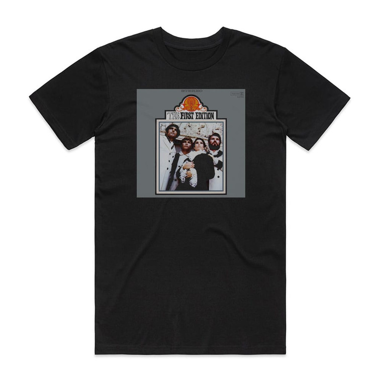 Kenny Rogers and The First Edition The First Edition Album Cover T-Shirt Black
