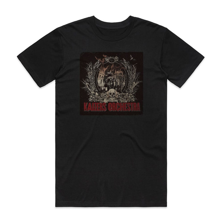 Kaizers Orchestra Violeta Violeta Volume Ii Album Cover T-Shirt Black