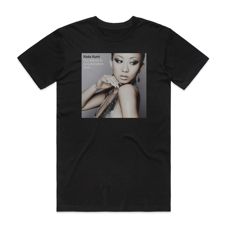 Kumi Koda Out Works Collaboration Best Album Cover T-Shirt Black Kumi Koda Out Works Collaboration Best Album Cover T-Shirt Black