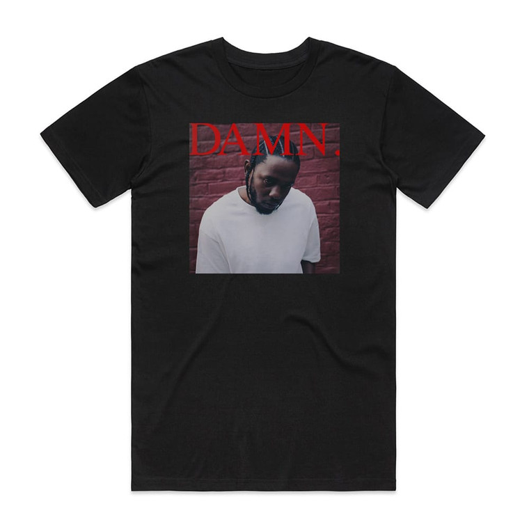 Kendrick Lamar Damn Album Cover T-Shirt Black