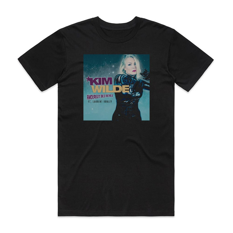 Kim Wilde Amoureux Des Rves Album Cover T-Shirt Black