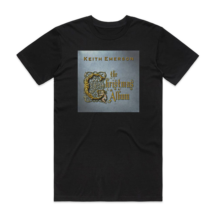 Keith Emerson The Christmas Album Album Cover T-Shirt Black