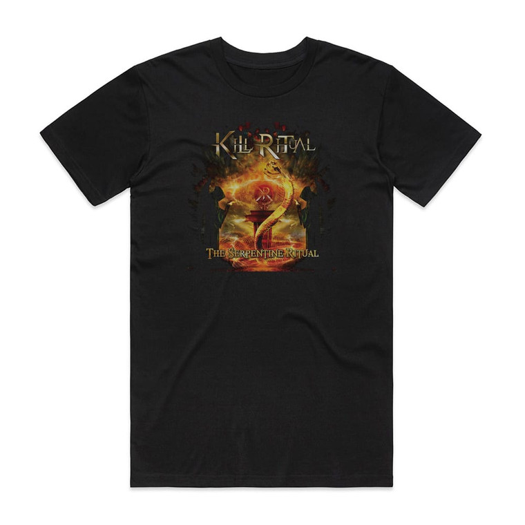 Kill Ritual The Serpentine Ritual Album Cover T-Shirt Black
