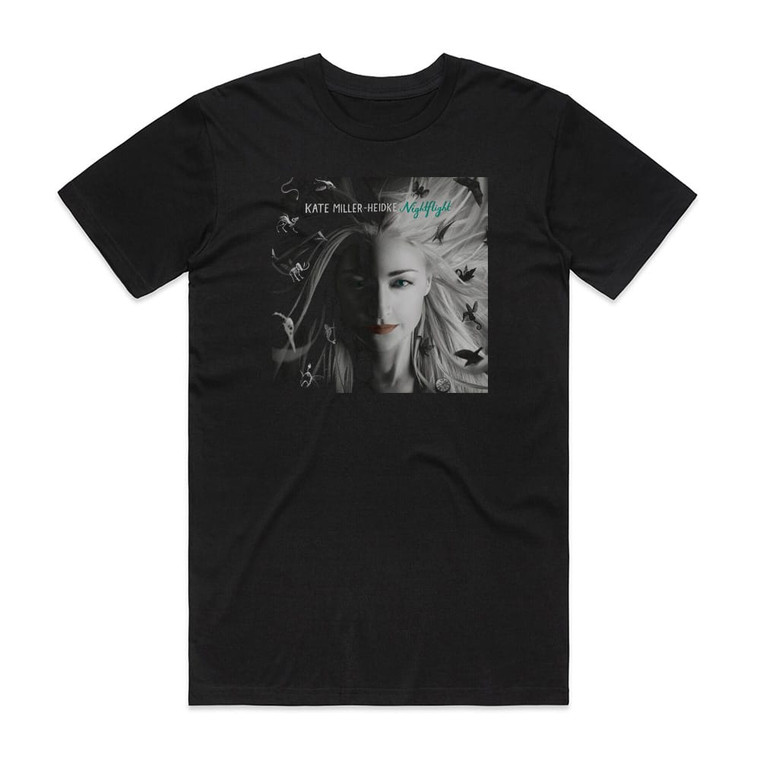 Kate Miller-Heidke Nightflight Album Cover T-Shirt Black